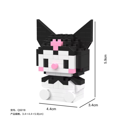 Kuromi (Sitting Version) Mini Building Blocks