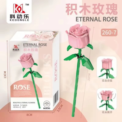 Eternal Rose (Pink) Single Stick
