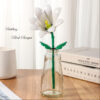 Florist Single Flower Stick (White Lily)