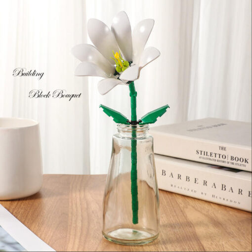 Florist Single Flower Stick (White Lily)
