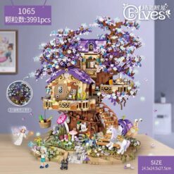 Magical Elves Treehouse Building Blocks Set with Glow-in-the-Dark Pieces (3991 Pieces)