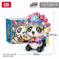 LOZ Mini Blocks Chinese Peking Opera Panda Building Set (1070 Pieces)